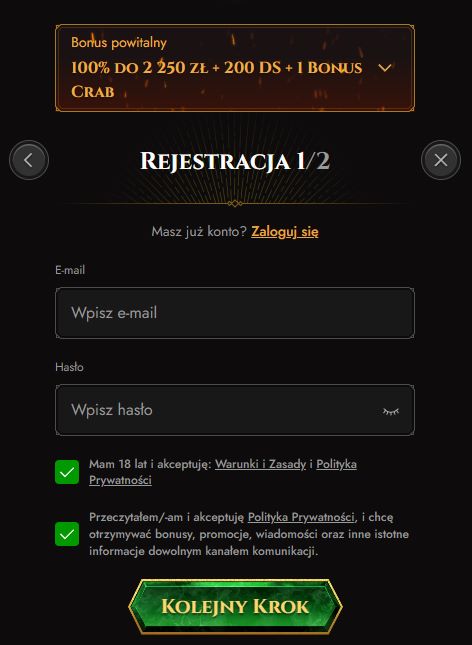 Proces logowania do Legiano
